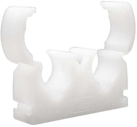 22mm Double Hinged Pipe Clips (50 pcs)