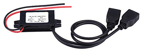 AOWINHIT DC 12V zu 5V Dual USB Ladeger?t Adapter Konverter Modul Stabil Auto Motorrad Telefon Aufladen,Klemmen und Kabelb?ume
