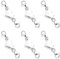 6 Stück Damen Magnetverschluss Kette, Verlängerungskette für Damen, Herz Magnetverschluss, Karabinerverschluss, für Ketten Halskette Armband DIY Jewellery Making Accessories