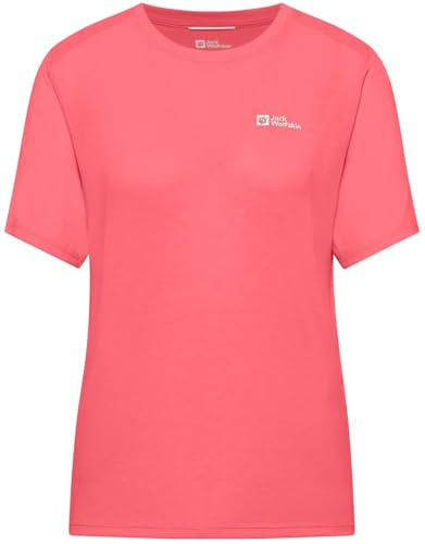 Jack Wolfskin Damen Vonnan S/S W T-Shirt, Sunset Coral, M EU