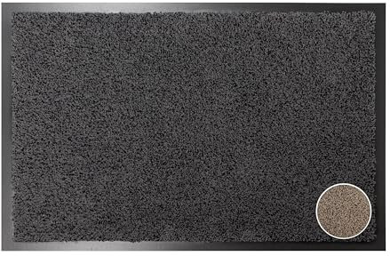 Carpet Diem Green Business Schmutzfangmatte 60x80 Anthrazit-schwarz - Fußmatte innen & außen in Geschäfts-Kunden Qualität für Beste Funktionalität und Haltbarkeit
