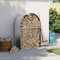 Gecheer Portaceppi,Portalegna,Capanno,Casetta,per Legna,da Esterno,Interno,in Acciaio Zincato,Argento,80x45x120 cm,Legnaia da Giardino,Esterno,in Acciaio,Metallo,Portalegna da Giardino in Acciaio