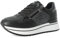 inblu Sneakers Donna con Strass, Lacci e Cerniera Laterale, Scarpe da Ginnastica, Nero, 40 EU
