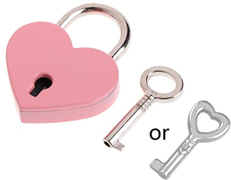 Vintage For Wish Lock Heart Shaped Lock Wedding Keyed Padlocks Padlock For Jewelry Box Small Wooden