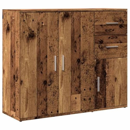 vidaXL Sideboard/Highboard – moderner Stil Holzwerkstoff – Braun – 91 x 29,5 x 75 cm – Wohn-/Esszimmer-Aufbewahrungseinheit