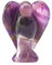 Ametista Angelo di cristallo,Statua dell'Angelo Custode in Ametista Naturale,guarigione Angelo di cristallo Ornamento,Viola Angeli Statua Ornamento Decorazione,pietre curative per la famiglia gli amic