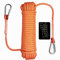 Tread star Corde d'escalade statique de 10 à 30 m, corde d'escalade, de sécurité, en nylon, haute résistance, avec mousqueton, pour camping, randonnée, extérieur (orange, 10 à 50 m)