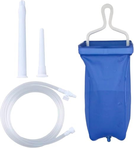 Bolsa de Enema AARON® para limpieza de Colon, bolsa de Enema portátil de viaje. sistema de Enema de 2000 ml de capacidad. 1 unidad
