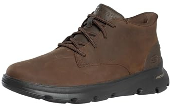 Skechers Botines sin cordones Arch Fit Garza Ridley para hombre, color cacao, talla 44, cacao, 44 EU