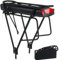 36V batteria per bici elettrica con portapacchi per kit ruote di conversione Ebike - batteria al litio (36V 13Ah 0-500W(Grade A Cell))