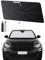 SHAOHAO Compatibile con Fiat 600/600e 2023 2024 2025 Ombrellone parasole auto auto parabrezza anteriore pieghevole protezione UV parasole parasole tessuto antipiega Fiat 600 Accessori