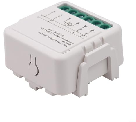 URPIZY Für ZigBee Rollladen-Schaltermodul Smart Curtain Switch App- und Sprachsteuerung Timer-Zeitplan Für Tuya und Für Alexa Kompatibel Familienfreigabe geeignet für Vorhänge(für zigbee)