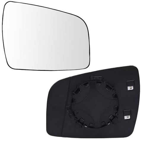 Mingke Wing Mirror Glass Driver Side Replacement for Vauxhall Zafira B 2009-2014 Side Mirror Glass Heated With Backing Plate