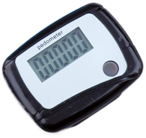 3D Pedometer for Walking - Simple Step Counter with Large Digital Display, Step with Removable Clip Lanyard - Pedometer for Older Kids/Fitness Men/Women/Elders, 1 Mini Black