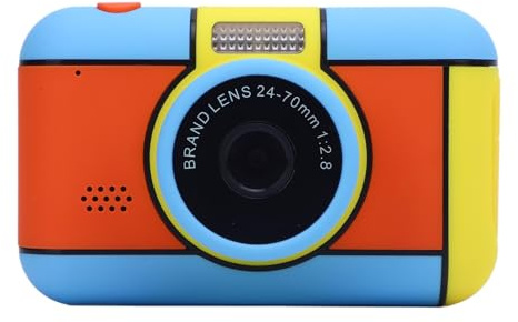 Akozon 32MP 1080P Digital Camera with 2.4 Inch Screen LED Flash Compact Small Camera Toy with 32G Memory Card for Boys Girls Photography (Blue)