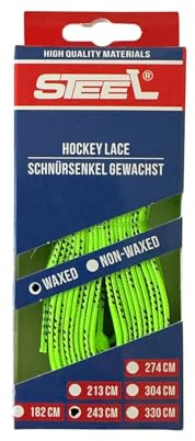 STEEL Schnürsenkel gewachst neon-grün 108/274cm