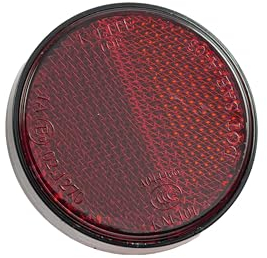 Rückstrahler rot Rund Reflektor für Motorrad Universal