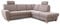 Cavadore Ecksofa Wisconsin mit Vorziehsitz / Eckcouch mit Federkern in Lederoptik / Inkl. 2 Kopfstützen + Bettkasten / Landhausstil / Holzfüße in Buche / Mikrofaser / 248 x 88 x 218 cm / Hellgrau