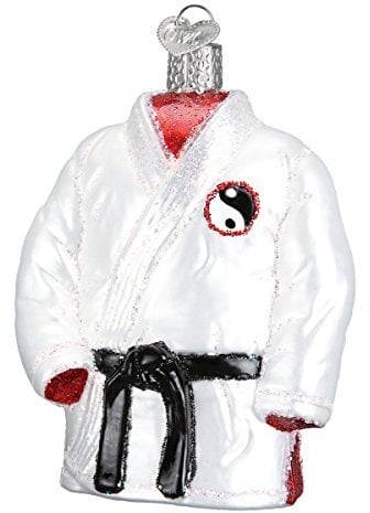 Old World Christmas Sports Collection Glass Blown Ornaments for Christmas Tree Martial Arts Robe