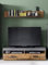 trendteam smart living - Lowboard Fernsehschrank mit Wandboard - Wohnzimmer - Indy - Aufbaumaß (BxHxT) 139 x 41 x 40 cm - Farbe Graphit Grau Matera mit Old Wood - 187931623