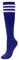 CHIC DIARY Kniestrümpfe Damen Mädchen Fußball Sport Socken College Cheerleader Kostüm Strümpfe Cosplay Streifen Strumpf, Blau, Einheitsgröße