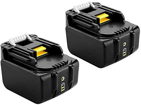 Lot de 2 batteries BL1440B BL1430B pour outils Makita 14,4 V 4,0 Ah BL1440 B BL1430B BL1430 BL1415 194066-1 194065-3 Li-ion LXT 4000 mAh avec indicateur