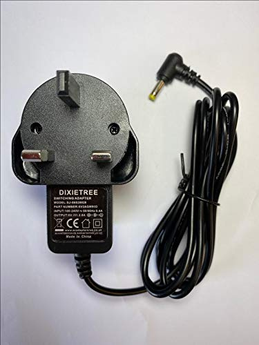 Replacement for 6V AC-DC Adaptor Power Supply for LOGIK L55DAB15 Portable DAB+/FM Clock Radio