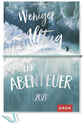 Weniger Alltag, mehr Abenteuer 2021: Kreativbuchkalender mit Stickerbogen