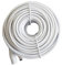 Zinuods 12V DC Extension Cable, 2.1mm x 5.5mm Plug, Universal Extension Cable, Compatible with 12V Power Adapter for Home Security, IP Camera, 15m, White