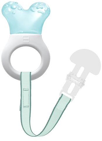Mam Mini-Kühler und Clip-Beißring, Blau, 2 m