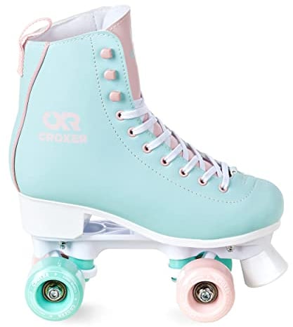 Croxer Rollschuhe Roller Skates Lea (Mint/Pink, 37 (23,5cm))