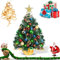 45cm Mini Weihnachtsbaum,Mini Tannenbaum für Tisch,Weihnachtsbaum Miniatur,Mini Weihnachts Baum mit LED Lichterketten,Künstlicher Weihnachtsbaum,Weihnachts Baum klein,Christbaum,Weihnachtsdeko
