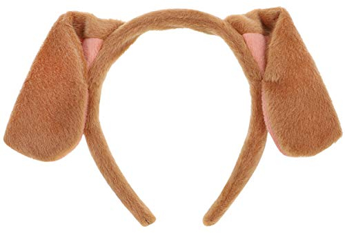 VALICLUD Brauner Hund Ohren Stirnband Cartoon Welpen Ohren Tierhaarband Hundeohren Kostüm für Hund Partydekorationen Weihnachtskostüm