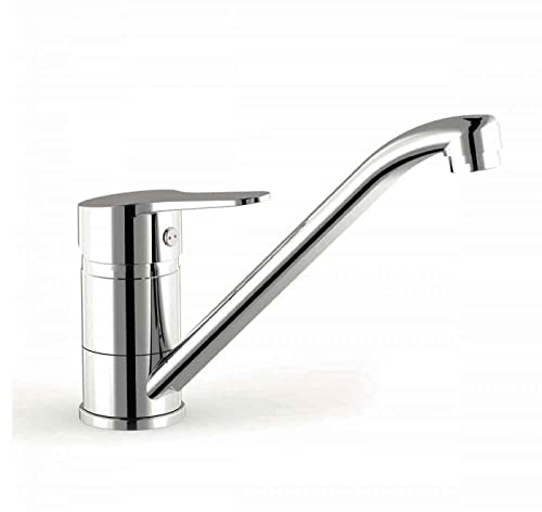 Tres - Grifo Monomando Cocina Caño Bajo Base Plus - 5 Años de Garantía