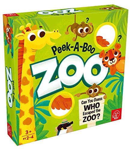 ROO Games Peek-A-Boo Zoo – Seien Sie der Erste, der das fehlende Tier entdeckt, ab 3 Jahren, EIN Ratespiel für Kleinkinder und Familien