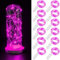 Guezuvoru Batteriebetriebene Lichterketten, 12 Stück 2m 20 LED wasserdichte Lichterketten, Sternenlichterketten für Schlafzimmer, Hochzeitsfeier, Weihnachtsdekoration - Rosa