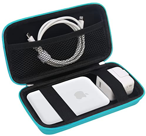 Elonbo Tragetasche Für Apple Ladegerät Akku Pack, Hard Travel Organize Tasche für Magnetic Power Bank für Phone, Extra Mesh Tasche Fits Netzteilkabel, Grün
