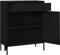Tidyard Sideboard Beistellschrank Lagerschrank Standschrank Kommode Metallschrank Mit 2 Türen 2 Schubladen Stahl Schwarz 80x35x101,5 cm
