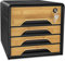 CEP Schubladenbox Secure mit 4 Schubladen und Zylinderschloss Smoove Silva