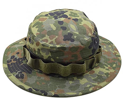 MILITAR Boonie Cap Tacgear Militär Flecktarn Camo Hut Ripstop breite Krempe, flecktarn, X-Large