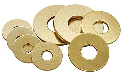 JUMELA Klappmesser Unterlegscheibe Messing/Bronze Drehzapfen Unterlegscheiben for DIY Messerherstellung 10St (Color : Size 3)