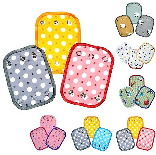 Bodyverlängerungen 3er Pack aus Baumwolle (Punkte Rosa/Grau/Gelb)