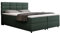 PANDA MÖBEL Reve Boxspringbett 160 x 200 cm Doppelbett mit hochwertiger Bonell-Matratze und Topper, Polsterbett mit Bettkasten, Schlafzimmer, Bequem, Modern, Stilvoll
