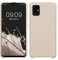 kwmobile Hülle kompatibel mit Samsung Galaxy A51 Hülle - Silikon Handy Case - Handyhülle weiche Oberfläche - kabelloses Laden - Creme