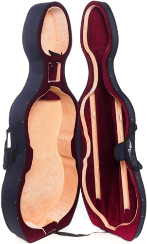Schiuma Custodia per Violoncello 4/4 Classic Blu Marino, Burgundy - Beige M-case