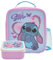 Disney Stitch Lunch Bag with Mini Stitch Lunch Box by Polar Gear - Stitch Gifts for Girls - Stitch Bag Back to School Supplies - 600D Insulated Kids Lunch Bag with Bottle Pocket and Kids Snack Box