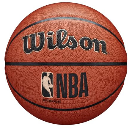 Wilson NBA Forge Basketball für drinnen und draußen, Braun, Größe 15,2–72,4 cm
