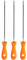 sourcing map 3pcs Chainsaw File 5/32(4mm) Chrome Steel Double Cut Round Rasp with Plastic Handle for Chain Saw Polishing