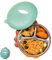Guador Assiette Ventouse pour Bébé, Acier Inoxydable Enfants Vaisselles Assiette à Ventouse Assiette Bebe avec 3 Compartiments Assiette Ventouse pour Bébé Vaisselle Bébé Avec couvercle (Dinosaures)