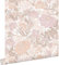 papier peint fleurs vintage violet clair et terracotta claire 50 x 900 cm - ESTAhome